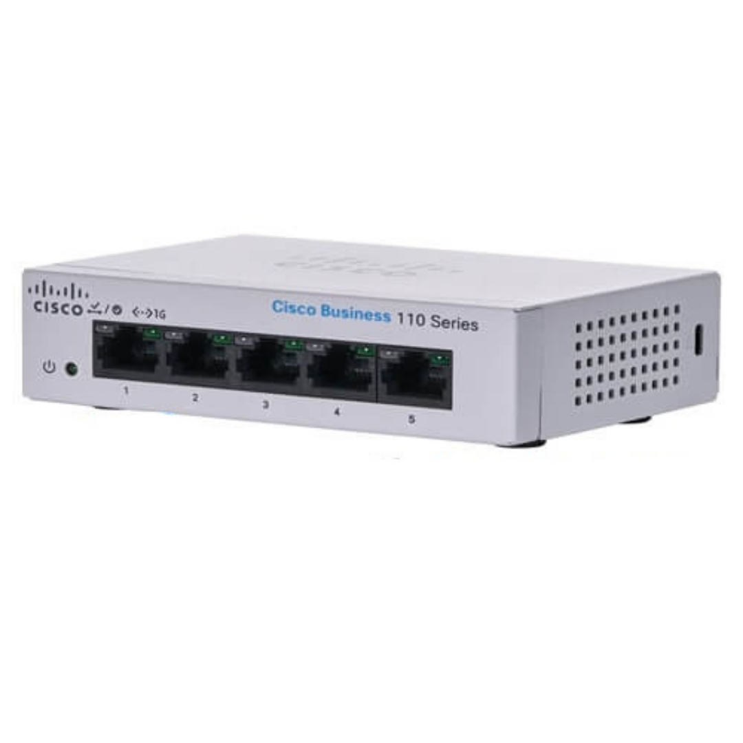 Switch Cisco 5-Ports Gigabit Ethernet Unmanaged CBS110-5T-D-EU