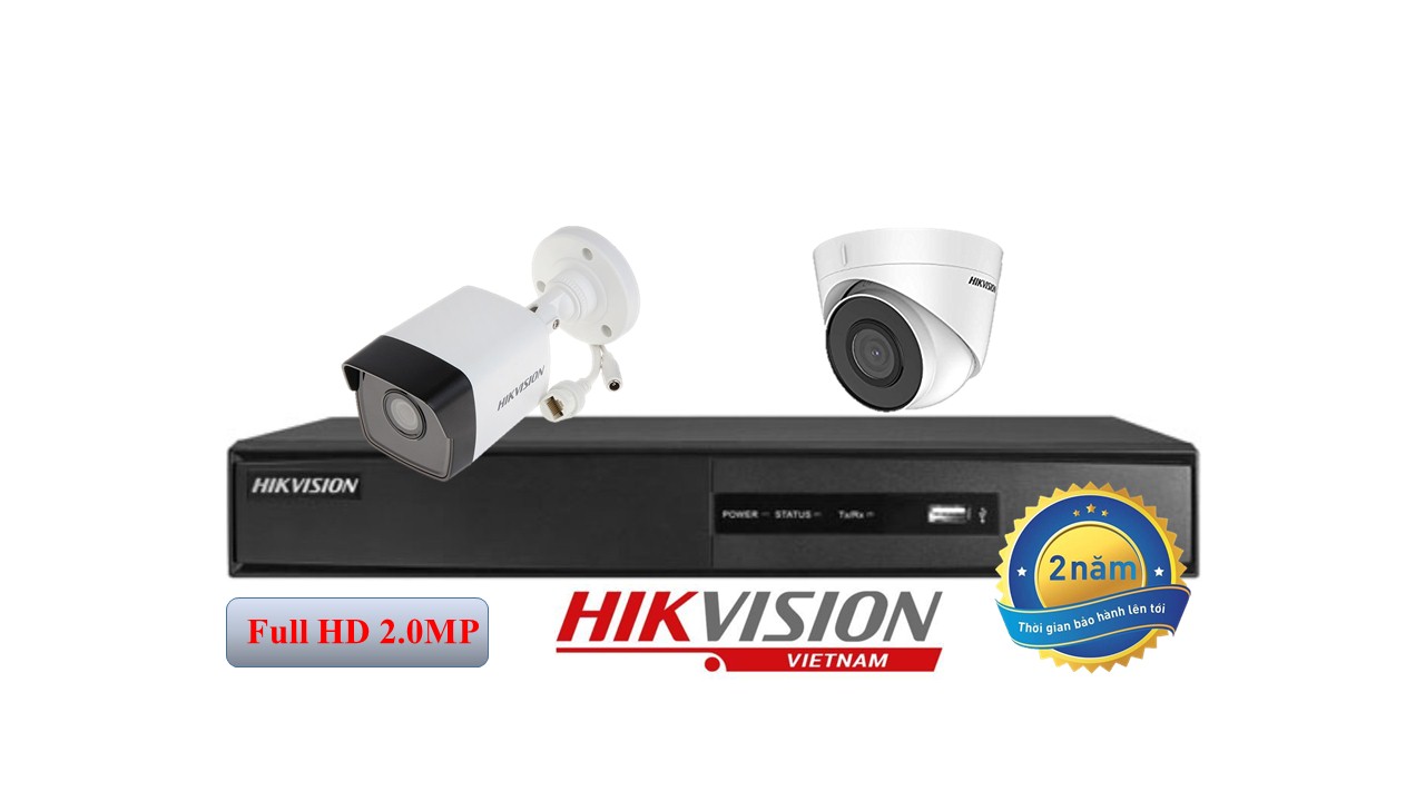 Trọn bộ 2 camera IP hồng ngoại