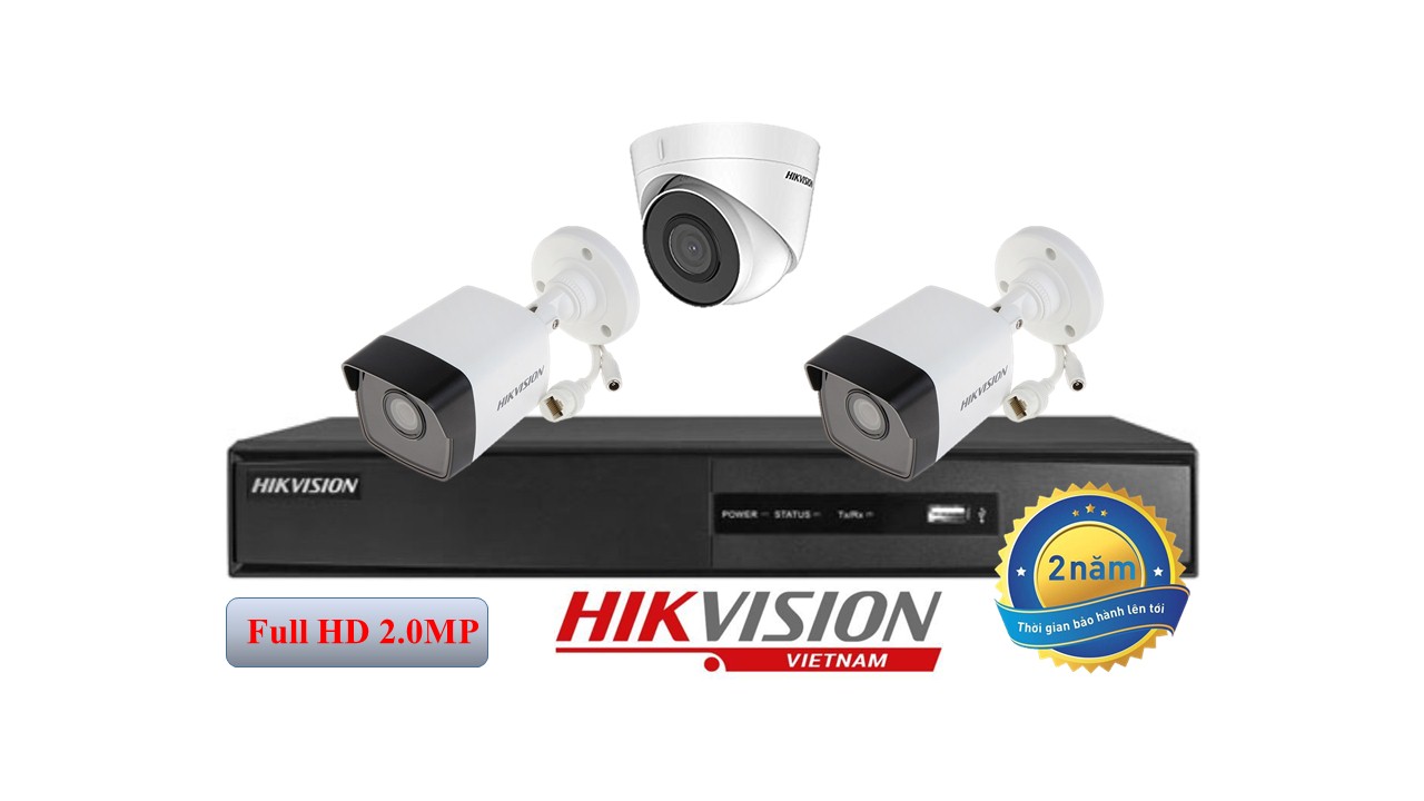 Trọn bộ 3 camera IP hồng ngoại