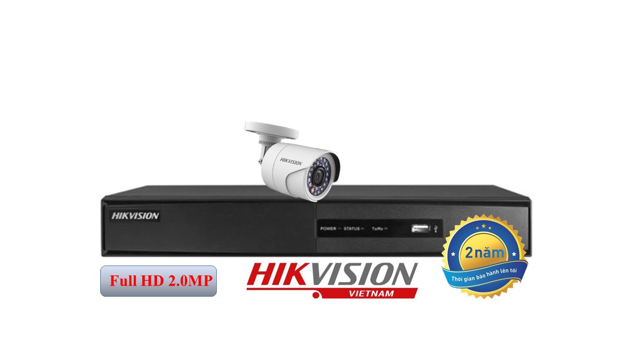 Trọn bộ 1 camera TVI hồng ngoại