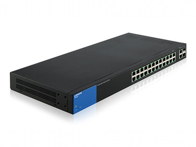 Linksys Business LGS326MP PoE+ Smart 24 Port Gigabit Network Switch