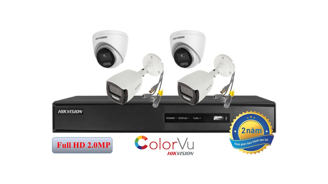 Trọn bộ 4 camera TVI- Color