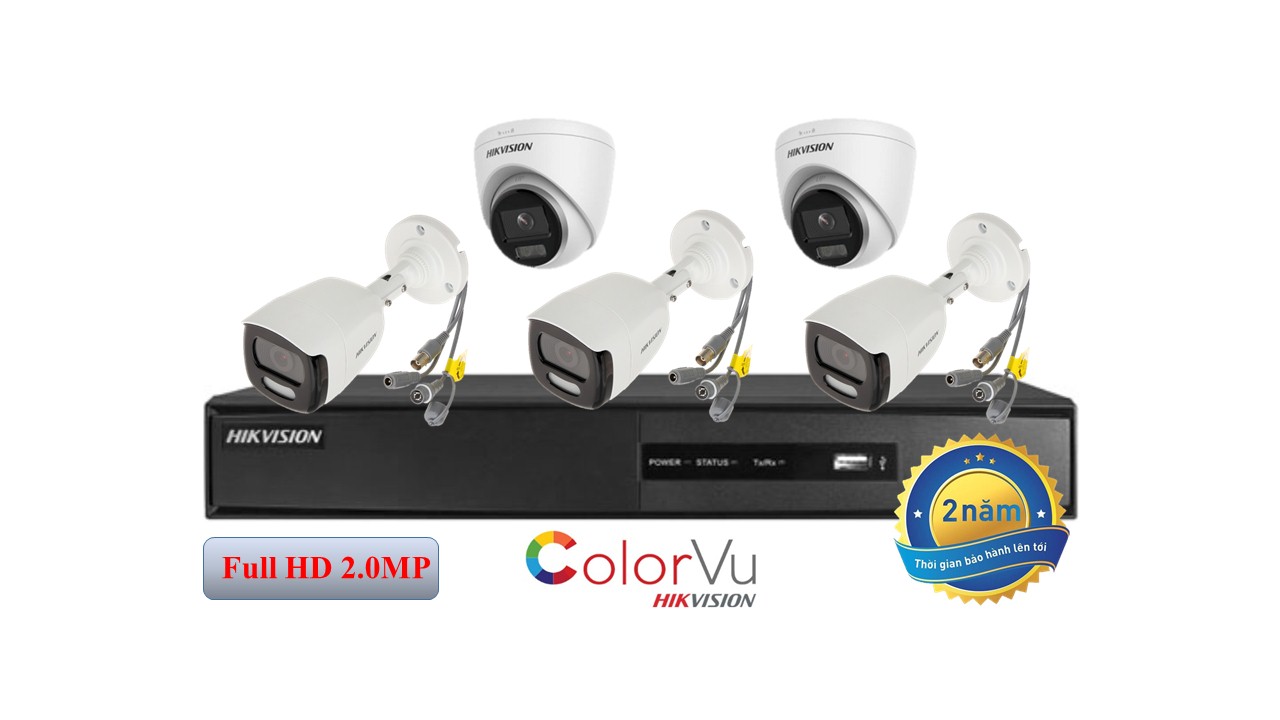 Trọn bộ 5 camera TVI- Color