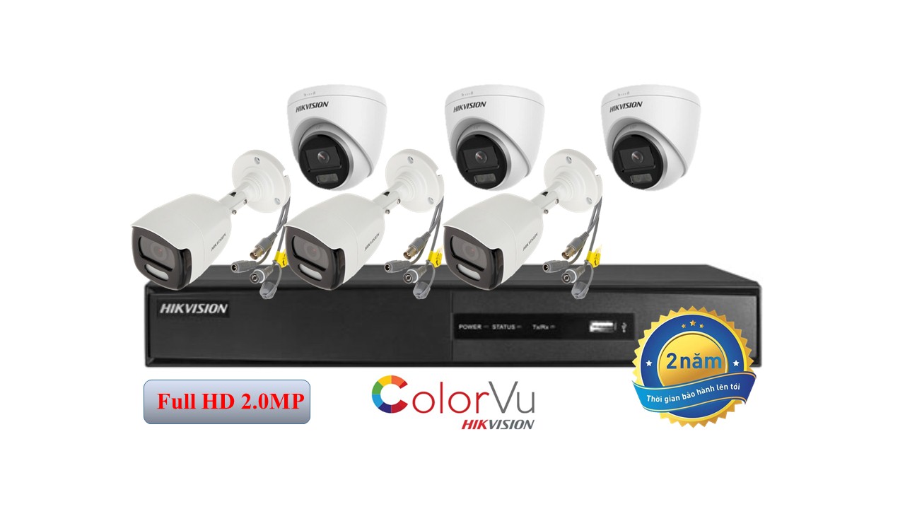 Trọn bộ 6 camera TVI- Color