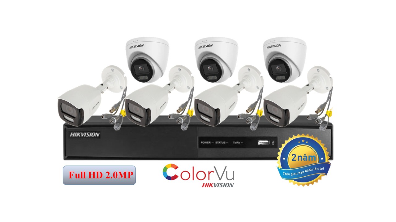 Trọn bộ 7 camera TVI- Color